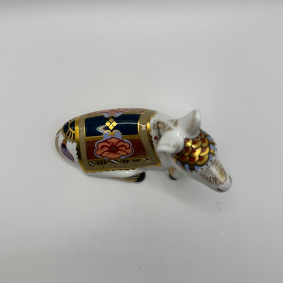 Royal Crown Derby Donkey Foal bone china paperweight figurine. Gold Stopper EUC - Picture 7 of 11